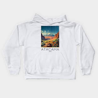 A Vintage Travel Illustration of Atacama Desert - Chile Kids Hoodie